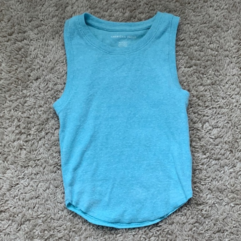 American eagle blue tank top- size XS‎